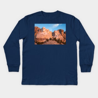 Mount Rushmore National Memorial - Black Hills, South Dakota Kids Long Sleeve T-Shirt